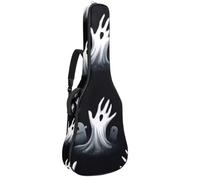 KengjuTesu Étui souple pour guitare acoustique de 109 cm avec sangle à dos et 2 poches, sorcières d'Halloween, sans rembourrage, sac à dos imperméable en tissu Oxford pour guitare basse, Multicolore 8