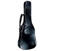 KengjuTesu Étui souple pour guitare acoustique de 109 cm avec sangle à dos et 2 poches, sorcières d'Halloween, sans rembourrage, sac à dos imperméable en tissu Oxford pour guitare basse, Multicolore 7