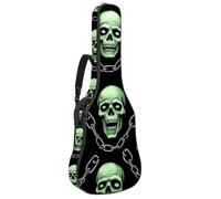KengjuTesu Étui souple pour guitare acoustique de 109 cm avec sangle à dos et 2 poches, sorcières d'Halloween, sans rembourrage, sac à dos imperméable en tissu Oxford pour guitare basse, Multicolore 6