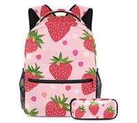 KengjuTesu Lot de 2 sacs à dos pour garçons et filles, grande capacité, motif chats de dessin animé, cartable avec trousse à crayons, parfait pour les étudiants, les adolescents, les voyages et la