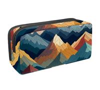 KengjuTesu Trousse à crayons imperméable avec fermeture éclair, motif montagne, fournitures de bureau, organisateur de papeterie pour adolescentes, filles, étudiants, adultes, multicolore 2, Taille
