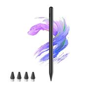 Kenkor Stylet pour écran tactile Android avec 4 pointes POM, stylet numérique actif pour iPhone, stylet magnétique compatible avec iPhone/Samsung/Huawei/Vivo écriture et dessin - Noir