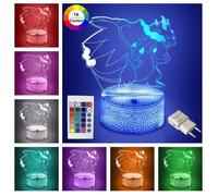 KENLUMO Veilleuse Charizard X Lampe de nuit LED pokemon Lampe de chevet télécommande Touchez pour changer de couleur 16 couleurs