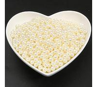 KENNA 2/3/4/5/6/8/10/12/14/16/18MM sans Trou Blanc/Ivoire Perles d'imitation Acrylique pour Nail Arts Bricolage Artisanat Scrapbook décoration
