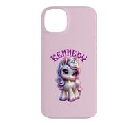 Kennedy Adorable Motif Licorne pour Fille Nom Kennedy Coque pour iPhone 14 Plus