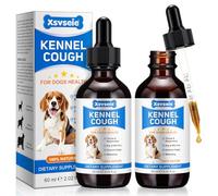 Kennel Cough for Dogs, Lot de 2 gouttes liquides pour chien Traitement contre la toux pour toutes les races et tailles