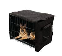 Kennel Cover - 49 Inch Insulated Windproof Cage Cover | Breathable Quilted Pet Shelter - Winter Warmth RV Camping Outdoor Indoor Kennel Protection For Puppies Dogs And Small Pets Cat Bird House