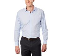 Kenneth Cole Chemise habillée Coupe ajustée Carreaux et Rayures (Motif), Bleu Clair, 38 cm-39 cm Cou 81 cm-84 cm Manche Homme