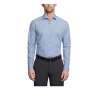 Kenneth Cole Chemise habillée Coupe ajustée Carreaux et Rayures (Motif), Bleu Moyen, 43 cm-44 cm Cou 81 cm-84 cm Manche Homme
