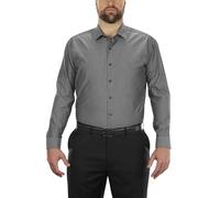 Unlisted by Kenneth Cole Dress Shirt Big and Tall Solid Chemise habillée, Graphite, 3XL (Haut) (Cou 48 cm) (Manche 89/91 cm) Homme