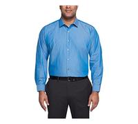 Kenneth Cole Dress Shirt Big and Tall Solid Chemise, Hazy Blue, 18.5" Hals 34"-35" Ärmel Homme