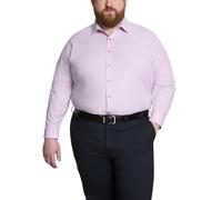 Kenneth Cole Dress Shirt Big and Tall Solid Chemise, Lilas, 5XL (Cou 56 cm Manche 86/89 cm) Homme