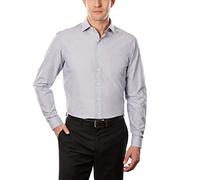 Kenneth Cole Dress Shirt Slim Fit Checks and Stripes (Patterned) Chemise, pétrole, 41 cm-42 cm Cou 86 cm-89 cm Manche Homme