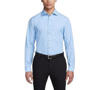 Kenneth Cole Dress Shirt Slim Fit Solid Chemise, Bleu Clair, 43 cm-44 cm Cou 91 cm-94 cm Manche Homme