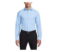 Kenneth Cole Dress Shirt Slim Fit Solid Chemise, Bleu Clair, 46 cm-47 cm Cou 86 cm-89 cm Manche Homme