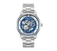 Kenneth Cole Montre Automatique Automatic Steel Skeleton Blue