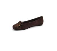 Kenneth Cole REACTION Ballerines plates Ellie pour femme, Micro chocolat, 40.5 EU