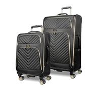 Kenneth Cole Reaction Chelsea 50,8 cm Polyester sergé Extensible, Noir, 2-Piece Set (20"/28"), Chelsea Bagage Chevron