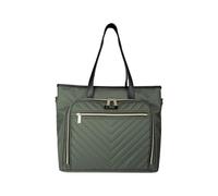 Kenneth Cole REACTION Chelsea Quilted Chevron 15" Laptop & Tablet Business Tote with Removable Shoulder Strap, Femmes, Olive