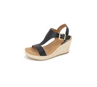 Kenneth Cole Reaction Femme T-Strap Sandales compensées et Sangle, Noir, 41 EU