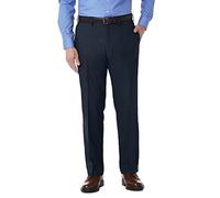 Kenneth Cole REACTION Men's Stretch Modern-Fit Flat-Front Pant, Navy, 34x32