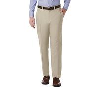 Kenneth Cole REACTION Men's Stretch Modern-Fit Flat-Front Pant, Oatmeal, 34x32