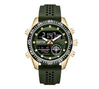Kenneth Cole REACTION Montre pour homme Ana-Digi - Affichage analogique numérique - Fonctions multifonctions - Lunette de sport - Design moderne - Accessoire décontracté au quotidien - Montre tendance