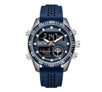 Kenneth Cole REACTION Montre pour homme Ana-Digi - Affichage analogique numérique - Fonctions multifonctions - Lunette de sport - Design moderne - Accessoire décontracté au quotidien - Montre tendance
