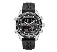 Kenneth Cole REACTION Montre pour homme Ana-Digi - Affichage analogique numérique - Fonctions multifonctions - Lunette de sport - Design moderne - Accessoire décontracté au quotidien - Montre tendance
