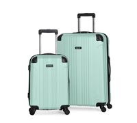 Kenneth Cole REACTION Out of Bounds Valise Rigide légère à 4 Roues pivotantes, Bleu Menthe, 2-Piece Set (20" & 28"), Lot de 2 valises rigides avec roulettes pivotantes