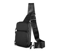 Kenneth Cole REACTION Ryder Sac de voyage en polyester enduit, noir, One Size, Sac à bandoulière