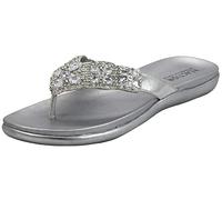 Kenneth Cole REACTION Sandales Glam-athon Chaussure pour femme, Argenté, 38.5 EU