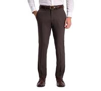 Kenneth Cole Reaction Stretch Patterned Slim Fit Dress Pant Pantalon, Marron, 30W / 32L Homme