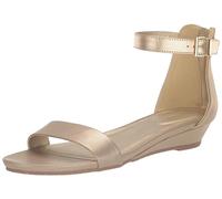 Kenneth Cole REACTION Viber Sandales Talon Compensé 2 pièces pour femme, Or doux 1, 38 EU