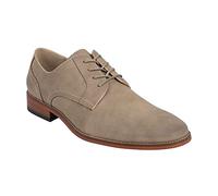 Kenneth Cole Single Monk Strap Loafer Unlisted Mens Dress Shoes Cheer Buck Classic Cap-Toe Lace-Up Memory Foam Insole, Taupe, 9.5
