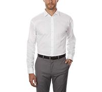 Kenneth Cole Unlisted Men's Dress Shirt Regular Fit Solid, White, 16"-16.5" Neck 32"-33" Sleeve