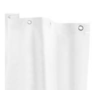 Kenney KN61469 Rideau de Douche imperméable Extra Long en PEVA avec œillets métalliques résistants à la Rouille et Ourlet magnétique lesté pour Salle de Bain 177,8 x 198,1 cm (l x H), Blanc