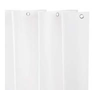 Kenney Lot de 2 doublures de Rideau de Douche en PEVA de Poids Moyen, 177,8 cm de Large x 182,9 cm de Haut, Blanc