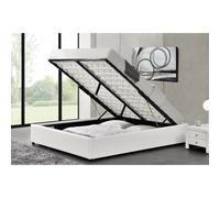 Kennington lit coffre 140 x 190 cm blanc