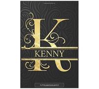 Kenny: Kenny Name Planner, Calendar, Notebook ,Journal, Golden Letter Design With The Name Kenny