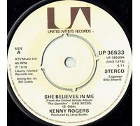 KENNY ROGERS - KENNY ROGERS -7"Single-She Believes In Me/Morgana Jones