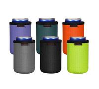 KENOBEE 6x 12oz Manchons Isolants Refroidisseur Canette, Porte-boisson refroidisseur de canettes Antidérapants Réutilisables, Pochettes pour canettes de Bière (355ml, 6 Couleurs)