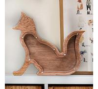 Kenon Tirelire en Bois personnalisée pour Enfants, Motif Animal de Cochon - Décoration Maison, Salon, Chambre à Coucher, Cadeau garçon ou Fille Noël, Anniversaire, Nouvel an (Ours) (Renard)