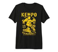 Kenpo Karaté Arts Martiaux Rétro Vintage Style Détresse Art T-Shirt Haut de Gamme