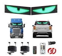 Kensbro 2PCS Yeux LED pour Camion, 7 * 17.3cm Devil Eyes, Yeux LED pour Voiture Flexible et Programmable, avec Contrôle APP et Télécommande, pour Voiture Camion Magasin, Design DIY Dynamique