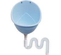 Kensbro Urinoir mural - Urinoir anhydre avec tuyau de 1,5 m - Urinoir portable en plastique pour homme avec tamis anti-colmatage - Pour le camping, le chantier - Bleu
