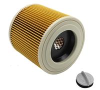 KENSHIRE Filtre à cartouche WD3 avec support en acier compatible avec Karcher WD Series WD2 WD3 WD3P A2004 MV2 MV3 Filtres à cartouche pour aspirateurs humides et secs 64145520