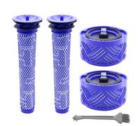 KENSHIRE Lot de 2 filtres pour aspirateur V6 - Kit de pré-filtres V6 - Compatible avec Dyson V6 Absolute Animal Motorhead - Remplace les pièces # 965661 et 966741 - Pièces de rechange pour filtre Dyson