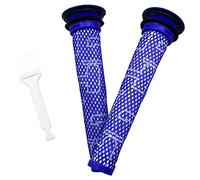 KENSHIRE Lot de 2 pré-filtres pour aspirateur, compatibles avec Dyson DC58, DC59, V6, V7, V8, pièce de rechange # 965661-01 pour filtre lavable