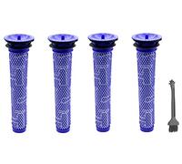 KENSHIRE Lot de 4 préfiltres V7 V8 compatibles avec les filtres Dyson DC58, DC59, V6, V7, V8 - Pièce de rechange # 965661-01 pour aspirateurs sans fil